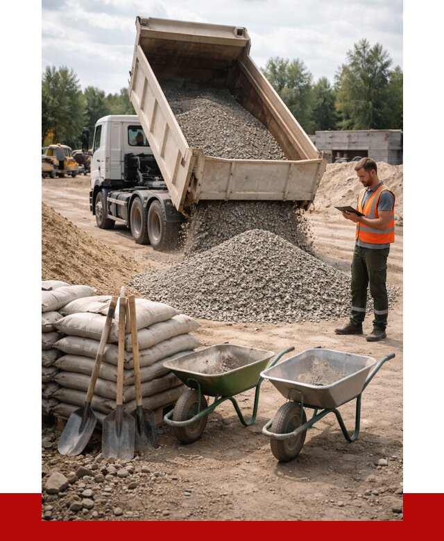 Доставка нерудных материалов в Дмитрах от 1286 руб. | ПРОНЕРУДДмв