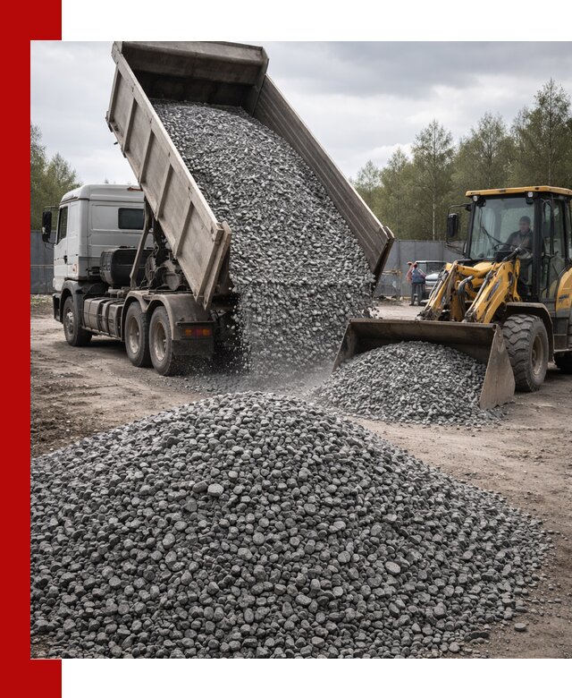 Доставка и продажа щебня гранитного в Дмитрах