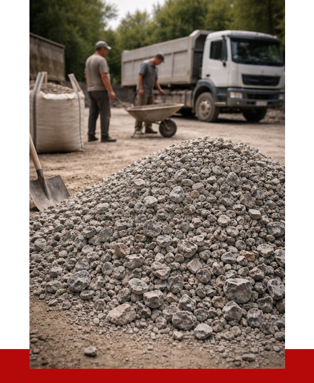 Гранитный щебень фракция 20-40 в Дмитрах от 3430 руб. ПРОНЕРУДДмв