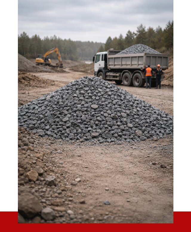 Щебень габбро диабаз фракция 40-70 в Дмитрах от 2358 р-ПРОНЕРУДДмв