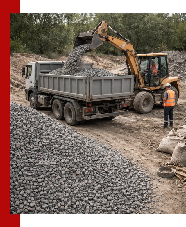 Доставка гравийного щебня в Дмитрах оптом и в розницу
