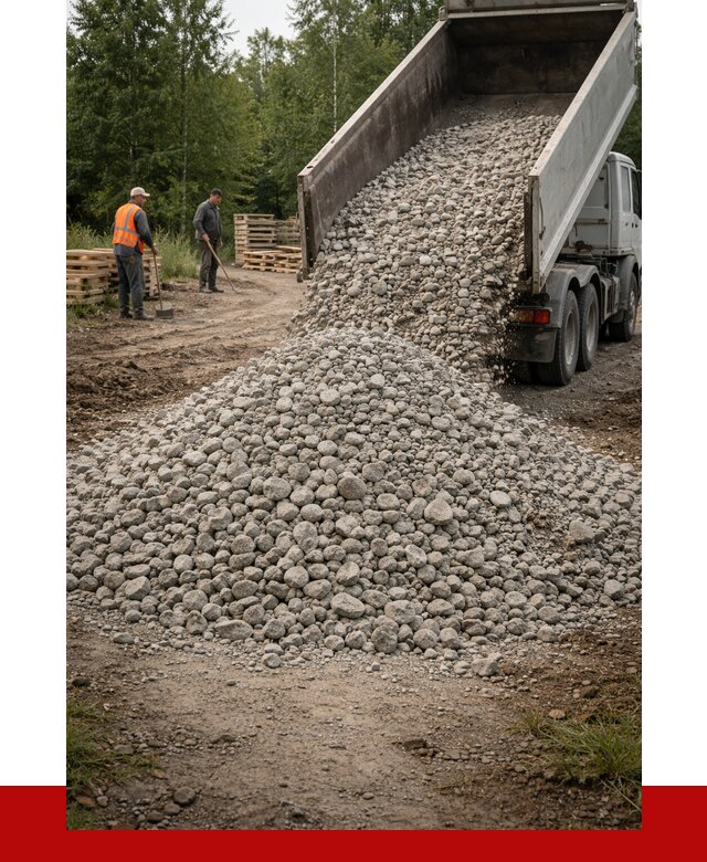 гравийный щебень фракция 70-120 в Дмитрах от 2626 р. ПРОНЕРУДДмв