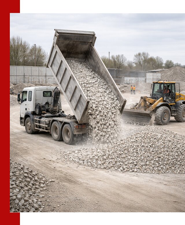 Доставка и продажа известнякового щебня в Дмитрах