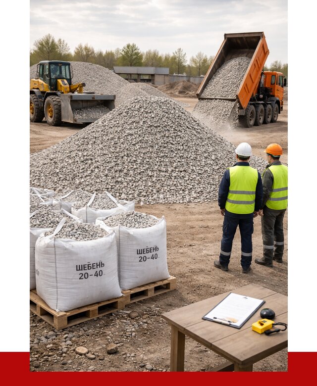 Известняковый щебень 20-40 в Дмитрах от 2251 р. ПРОНЕРУДДмв