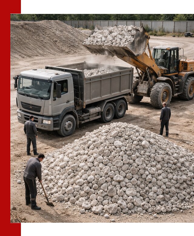 Известняковый щебень фракция 70–150 с доставкой в Дмитрах