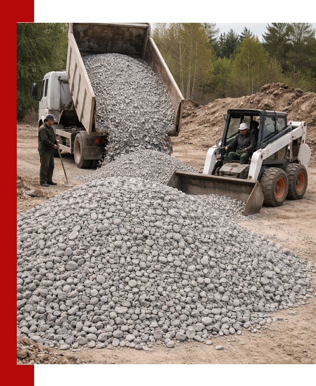 Доставка доломитового щебня в Дмитрах напрямую от карьера