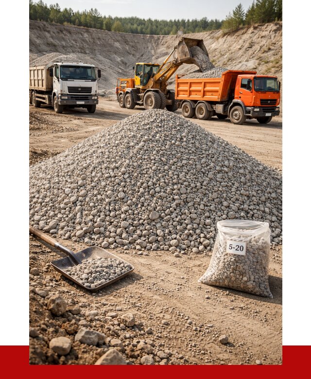 Доломитовый щебень фр. 5-20 в Дмитрах от 4502 р. | ПРОНЕРУДДмв