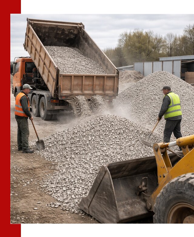 Доломитовый щебень фракции 5-20 с доставкой в Дмитрах