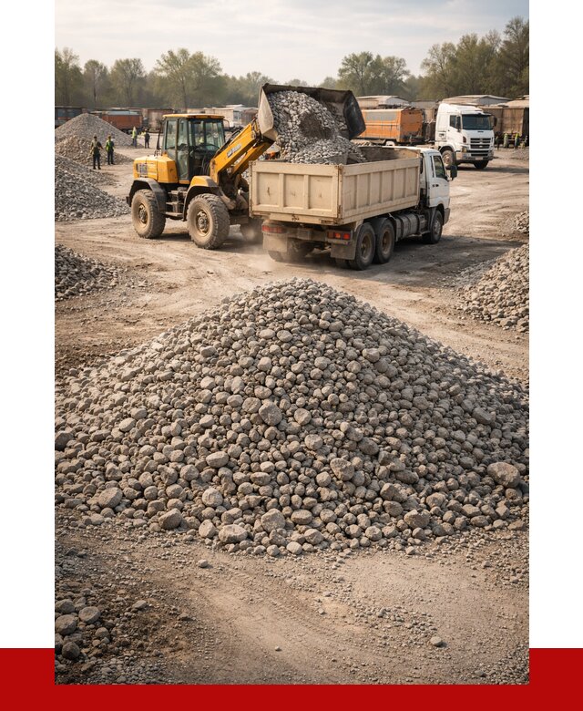 Вторичный щебень фракция 40-70 в Дмитрах от 1865 р, ПРОНЕРУДДмв