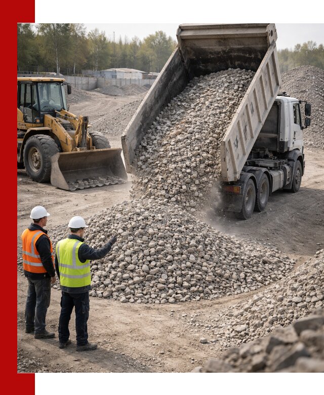 Вторичный щебень фракция 40–70 доставка в Дмитрах