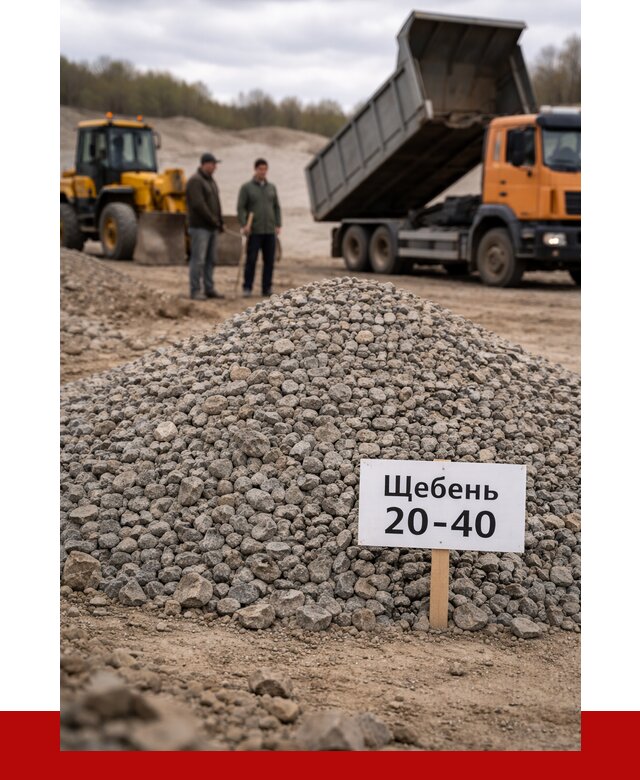 Бетонный щебень фракция 20-40 в Дмитрах от 2626 р. | ПРОНЕРУДДмв