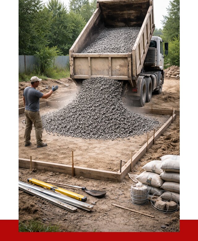 Купить щебень для фундамента в Дмитрах от 4824 р. | ПРОНЕРУДДмв