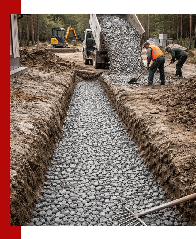 Щебень для дренажа с доставкой в Дмитрах высокого качества