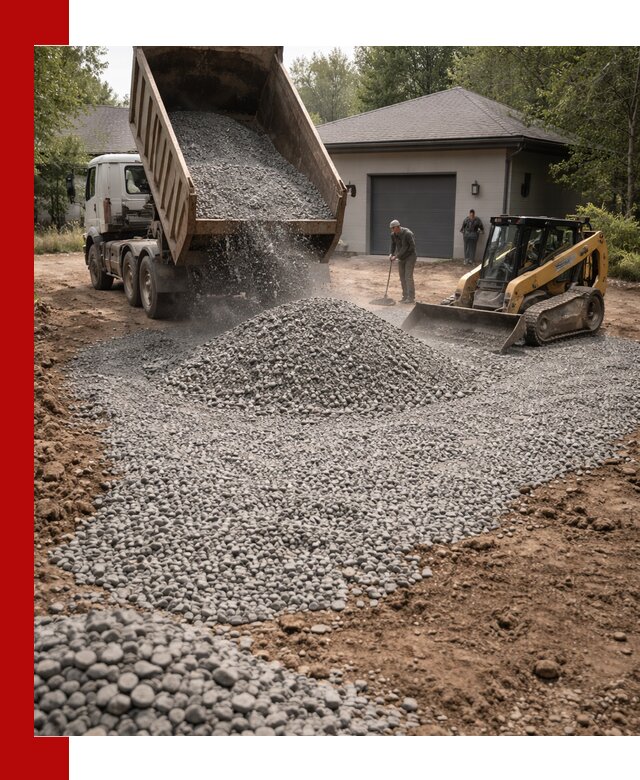 Щебень для парковки в Дмитрах: доставка и укладка качественного материала