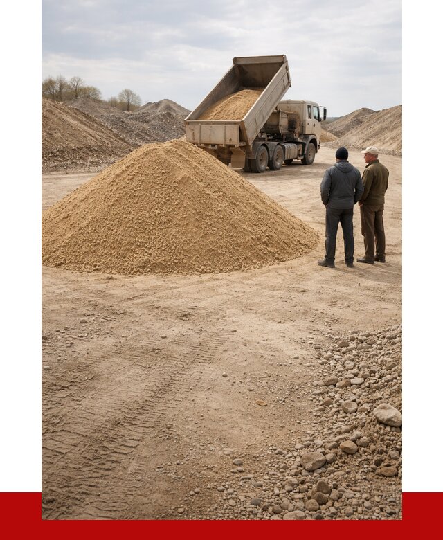 Карьерный песок крупнозернистый в Дмитрах от 9112 р | ПРОНЕРУДДмв