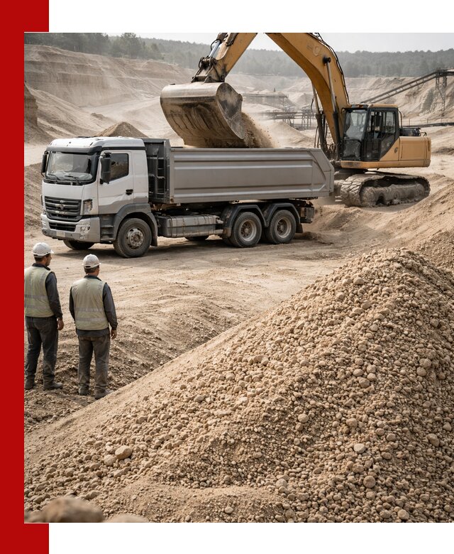 Карьерный крупнозернистый песок с доставкой в Дмитрах