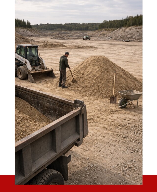 Карьерный песок среднезернистый в Дмитрах, от 2358 р. ПРОНЕРУДДмв
