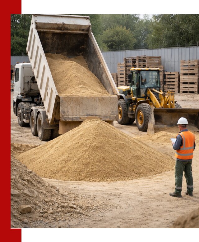 Доставка карьерного мелкозернистого песка в Дмитрах