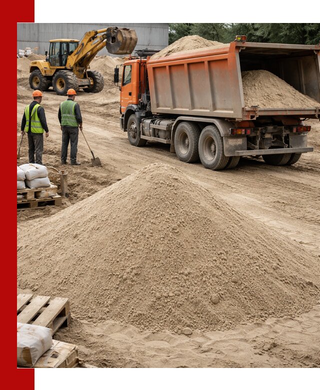 Доставка и продажа мытого речного песка в Дмитрах