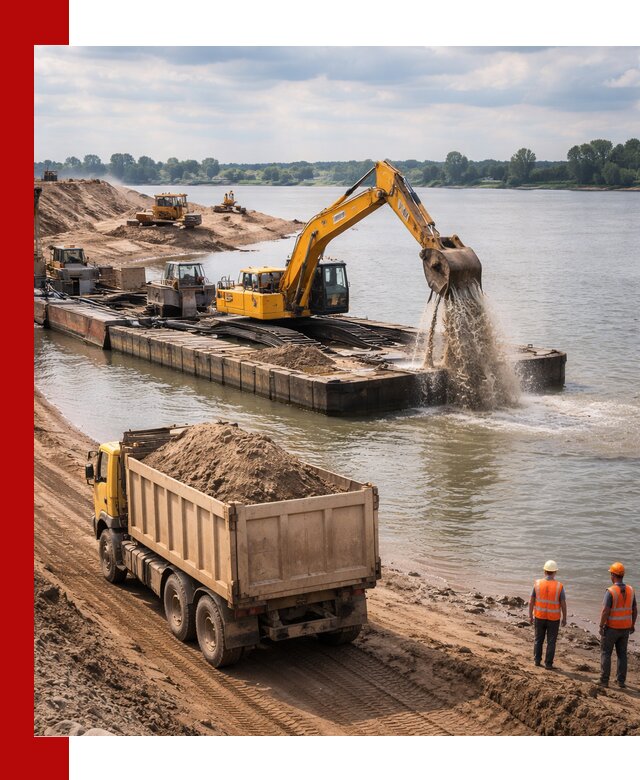 Намывной песок с доставкой в Дмитрах оптом и в розницу