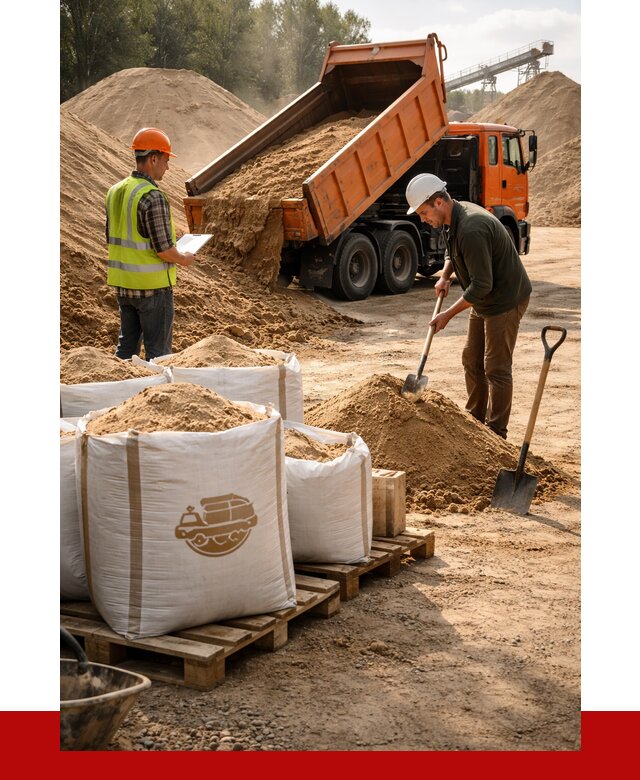 Строительный песок в Дмитрах от 2358 р. с доставкой, ПРОНЕРУДДмв