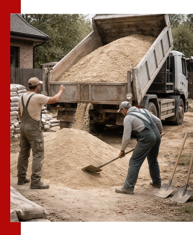 Песок для штукатурки с доставкой в Дмитрах качественный и чистый