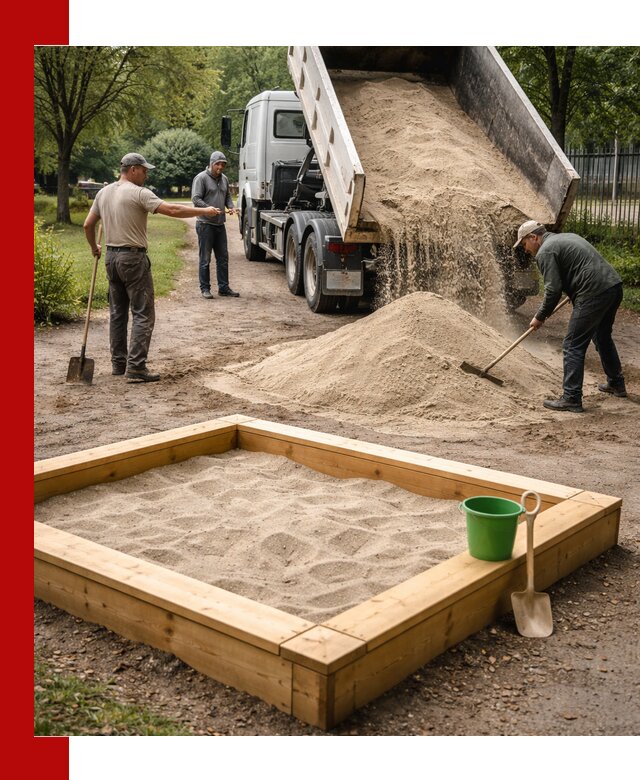 Песок для песочницы с доставкой в Дмитрах недорого и чистый