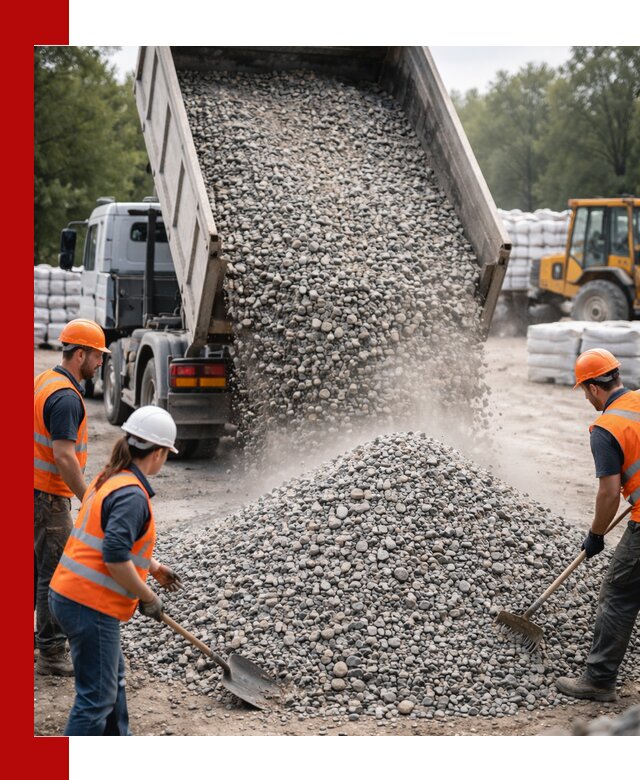 Доставка гравия и камня в Дмитрах оптом и в розницу
