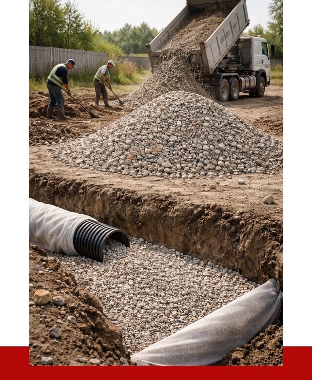 Гравий для дренажа в Дмитрах от 2358 р., доставка ПРОНЕРУДДмв