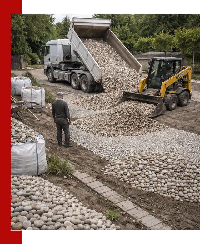 Доставка морской гальки оптом и в розницу в Дмитрах