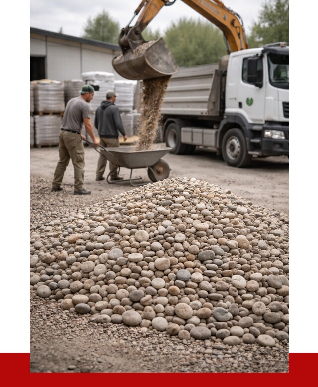 Галька декоративная в Дмитрах от 3430 р. за куб | ПРОНЕРУДДмв