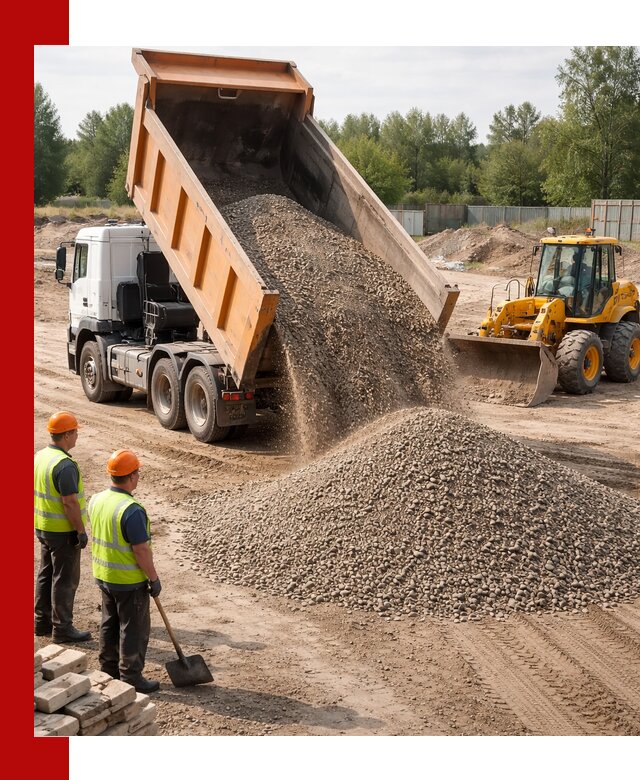 Доставка щебёночно-песчаной смеси ЩПС С7 в Дмитрах