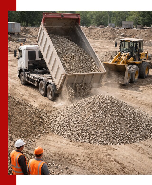 Щебень с песком (ЩГПС С2) с доставкой в Дмитрах