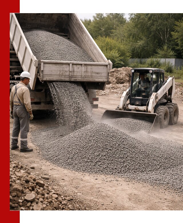 Доставка гравийного отсева 0-5 в Дмитрах оптом и в розницу