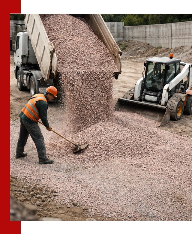 Крошка розовый гранит с доставкой в Дмитрах от производителя