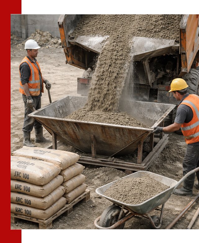 Доставка цементно-песчаной смеси М100 в Дмитрах