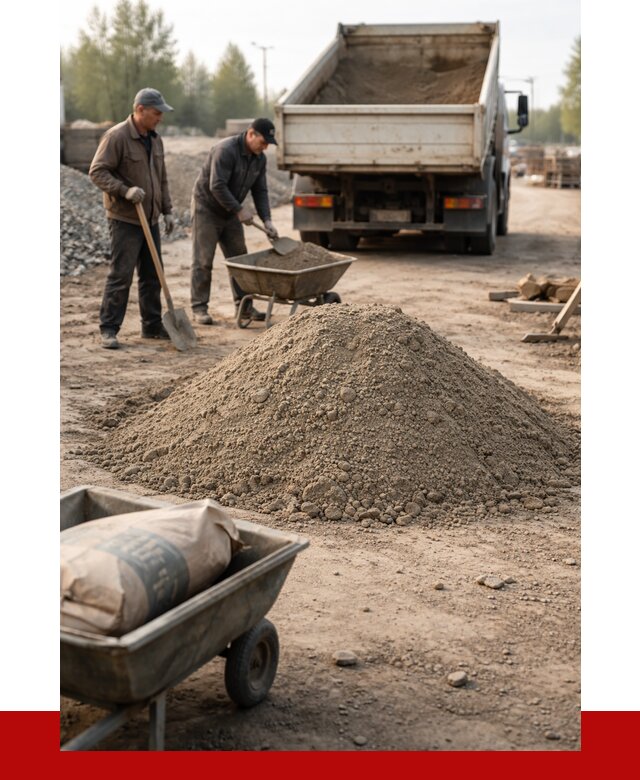 Цементно-песчаная смесь М150 в Дмитрах от 5038 р. | ПРОНЕРУДДмв