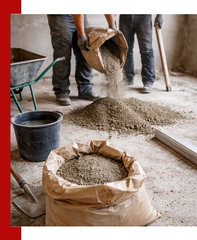 Доставка сухой смеси для стяжки в Дмитрах