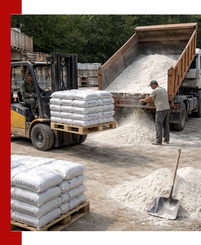 Доставка строительной извести оптом и в розницу в Дмитрах