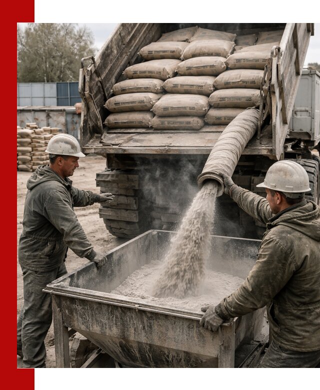 Доставка цемента М400 в Дмитрах оптом и в розницу