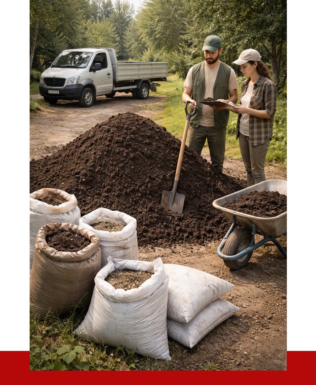 Купить грунт с доставкой в Дмитрах от 4824 р. за м3 | ПРОНЕРУДДмв