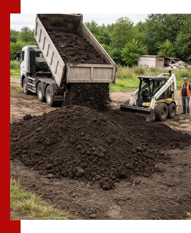 Поставка плодородной земли с доставкой самосвалом в Дмитрах