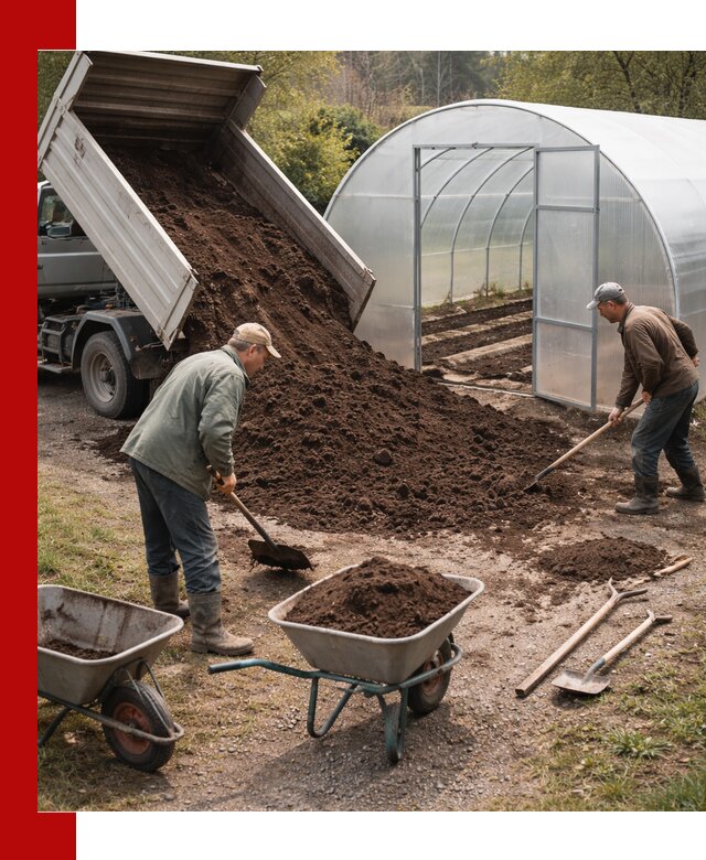 Грунт для теплицы с доставкой в Дмитрах — плодородный субстрат под растения