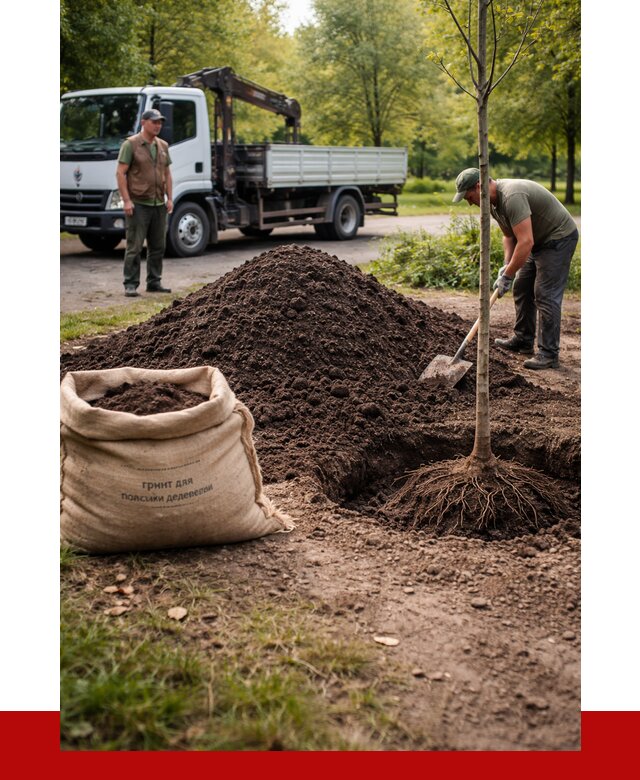 Грунт для посадки деревьев в Дмитрах от 1286 р. | ПРОНЕРУДДмв