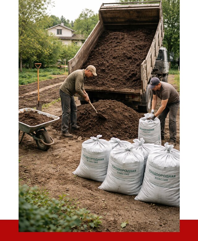 Плодородная смесь в Дмитрах от 4502 р./куб с доставкой | ПРОНЕРУДДмв