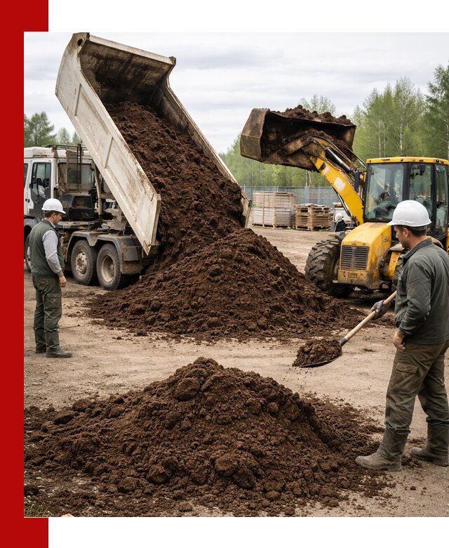 Доставка торфа оптом и в мешках в Дмитрах