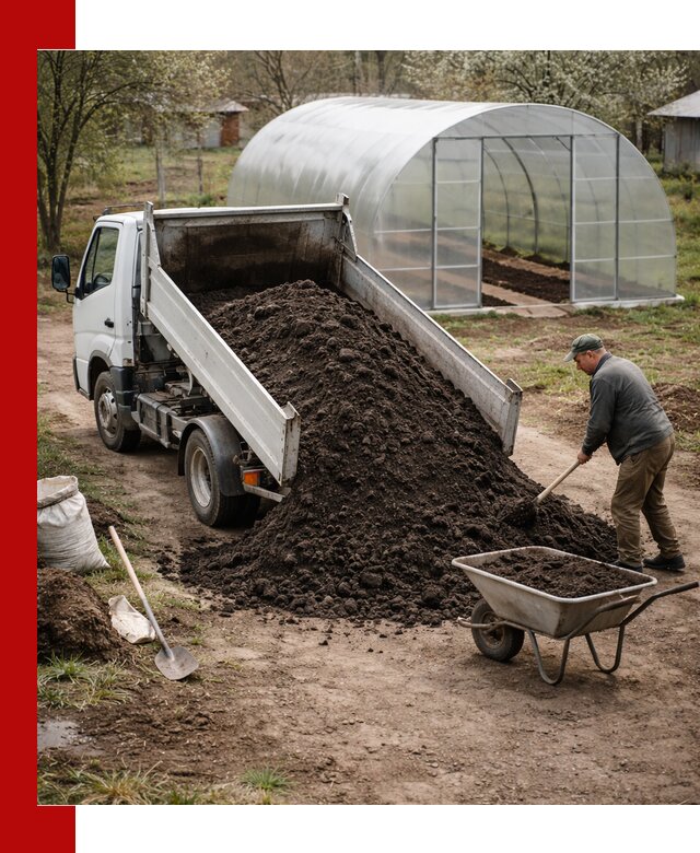 Чернозем для теплицы с доставкой в Дмитрах