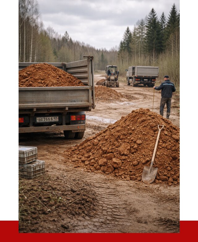 Глина и суглинки в Дмитрах от 4824 р. за куб | ПРОНЕРУДДмв
