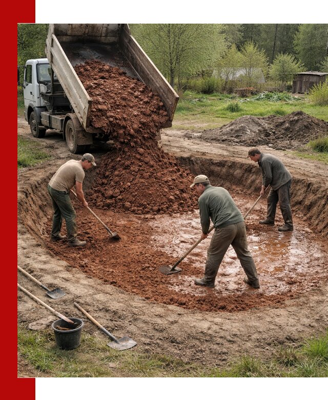 Купить качественную глину для пруда в Дмитрах