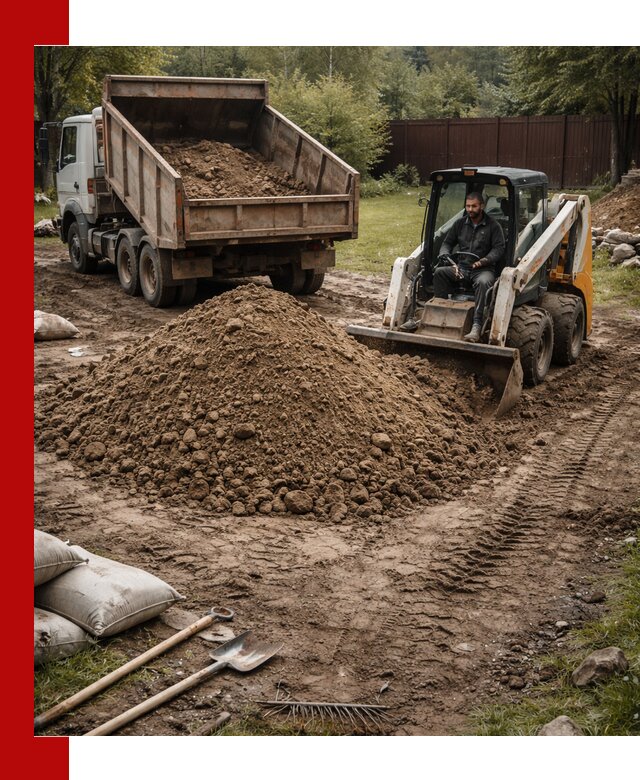 Суглинок для планировки участков в Дмитрах с доставкой и выгрузкой